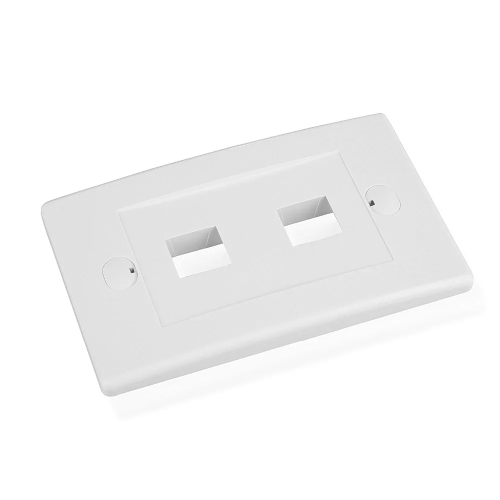 Двойной Порты нам 120 Тип Лицевая панель стены пластины сети RJ45 RJ11 для модуль Jack