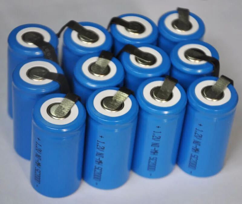 12 шт. UNITEK Sub C sc 1 2 V аккумуляторная батарея 2000mah Ni-MH nimh с вкладкой для