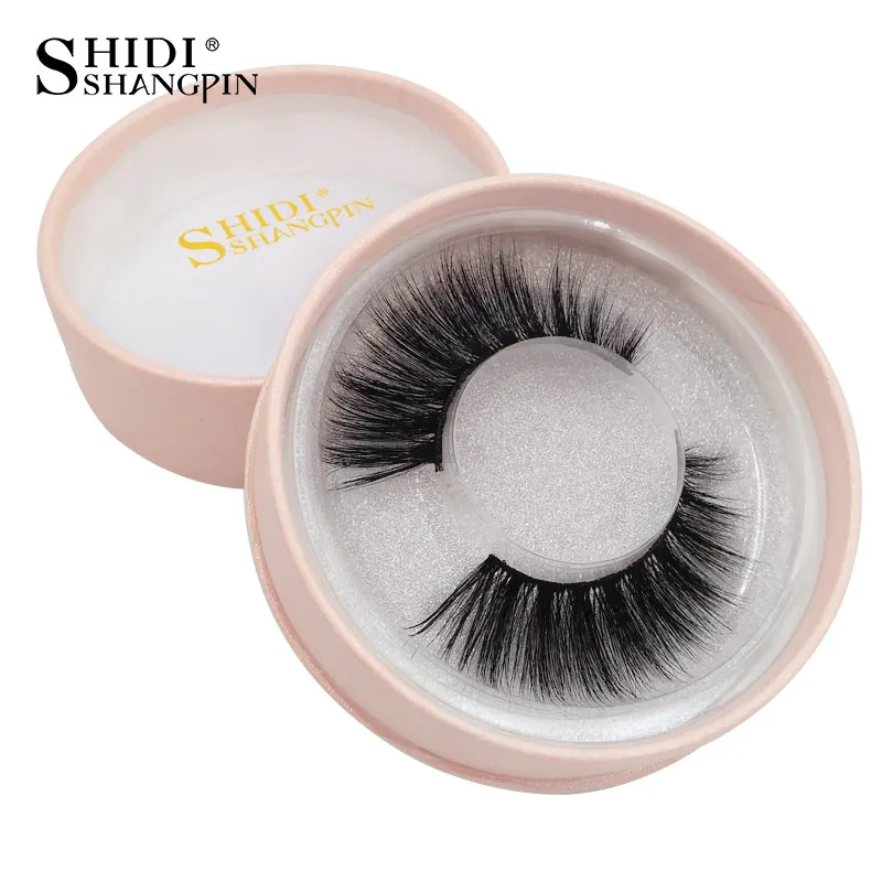 

SHIDISHANGPIN 1 Pair Mink Eyelashes 3d Mink Hair Lashes Natural Long 1cm-1.5cm Full Strip Lashes Make Up False Eyelashes #75