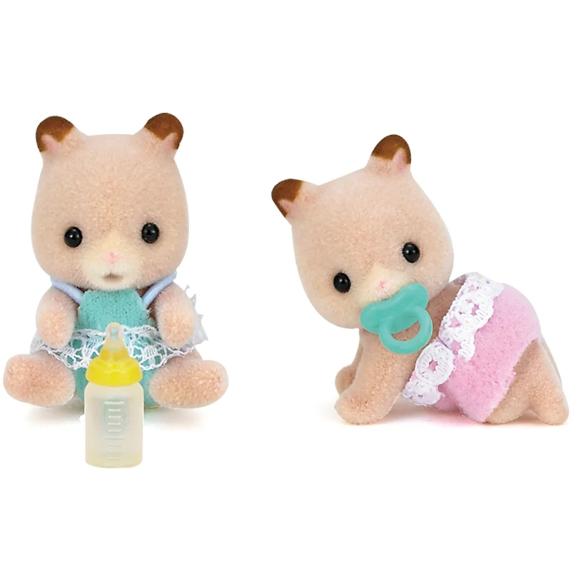 Sylvanian Family пушистый кукольный домик с животными фигура хомяк комплект для детей