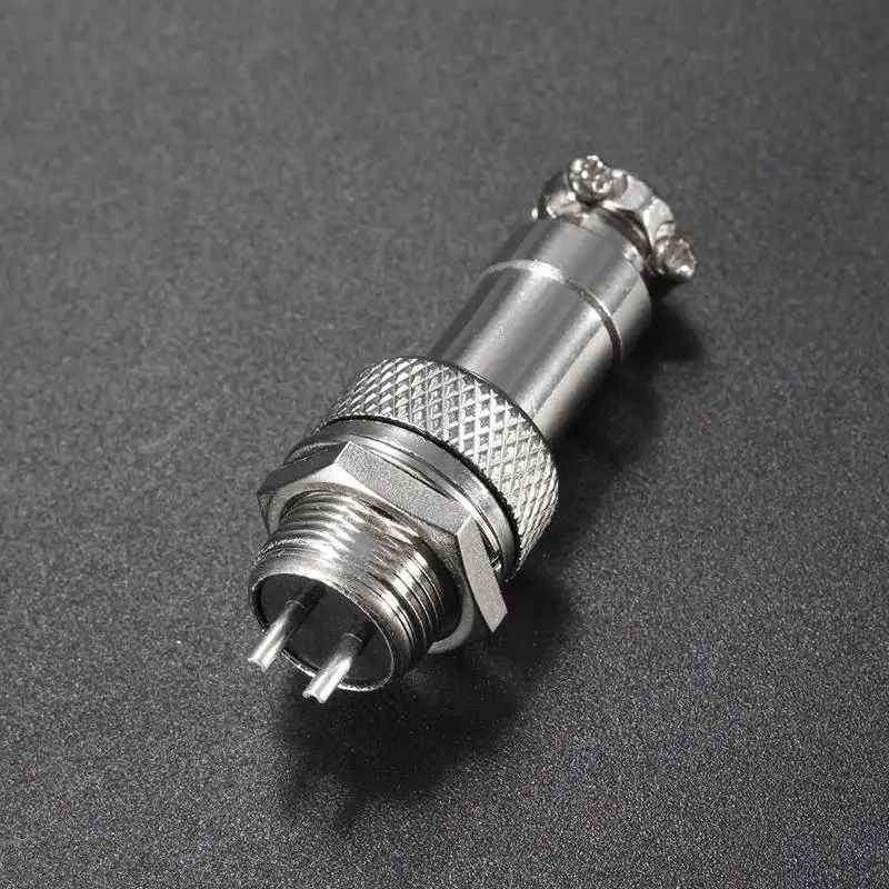 Фото 1pc GX12 2 Pin Male & Female 12mm Wire Panel Connector Aviation Plug L88 Circular Socket Обустройство дома 1pc GX12 2 Pin Male & Female 12mm Wire Panel Connector Aviation Plug L88 Circular Socket Обустройство дома