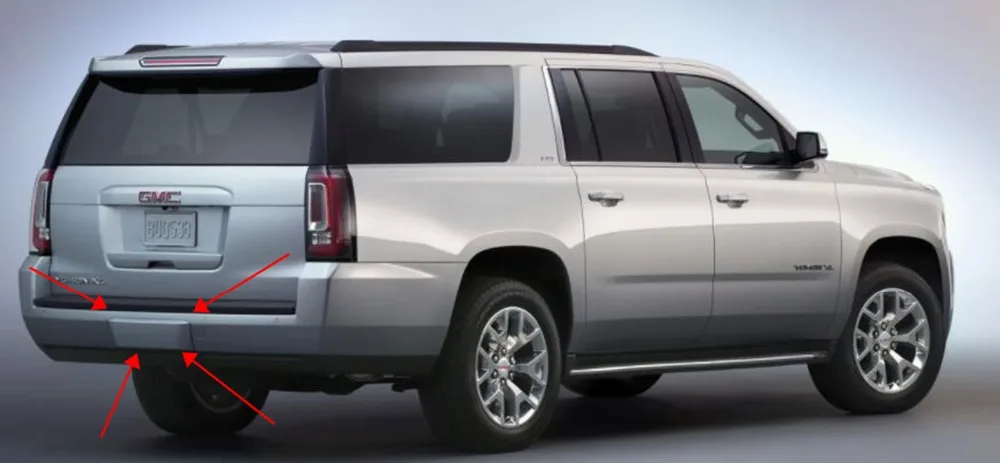 Для GMC Yukon XL Denali 2000- хромированная задняя лебедка Крышка багажника отделка вставка хвостовые ворота комплект молдинг автомобильные аксессуары