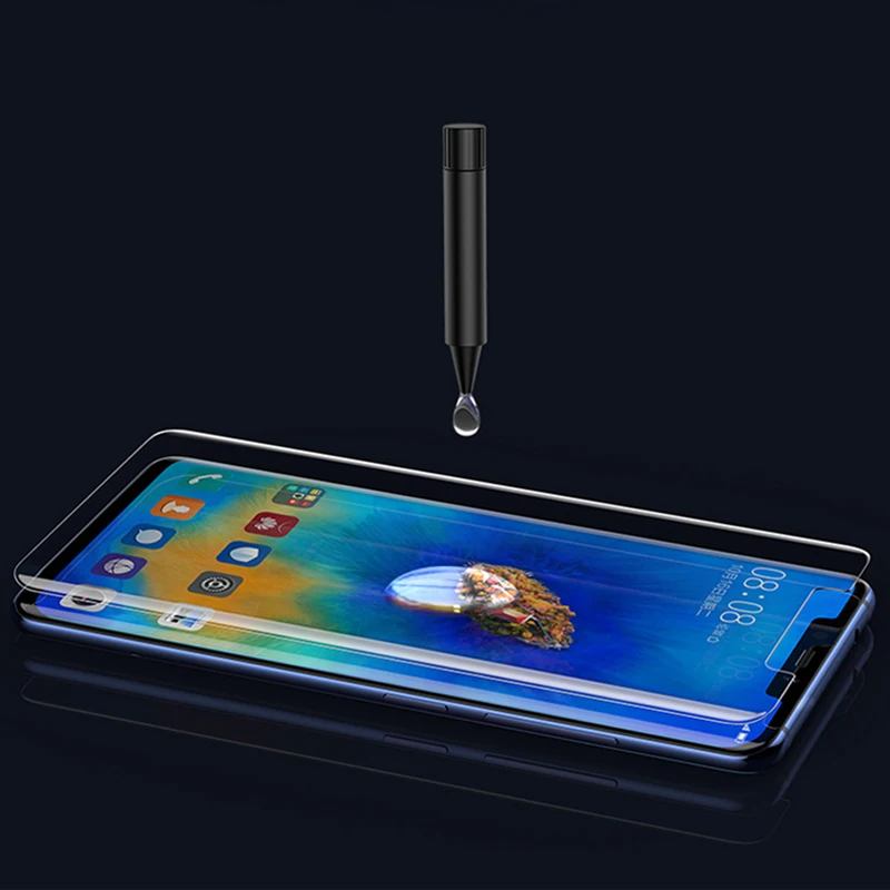 5D UV жидкая изогнутая светодиодная Защитная пленка для экрана Huawei Mate 20 P20 P30 Pro Lite из