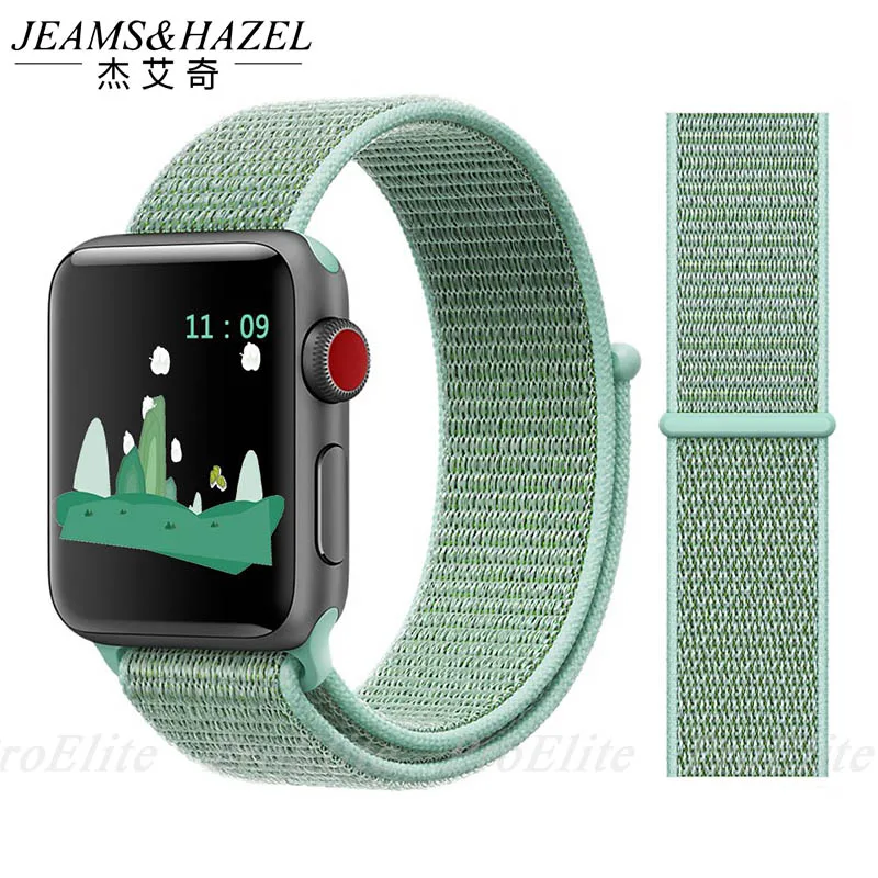 JH Sport Loop для Apple Watch band 4 3 2 1 нейлоновый браслет мягкие дышащие полосы iwatch 42 мм 38 44 40