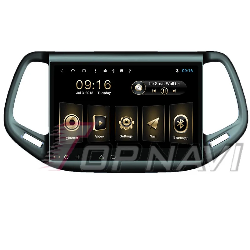 Auto Plug&ampPlay Players for JEEP Compass 2016 10.1'' Android Topnavi Car Navigation GPS Multimedia support Mirror link |