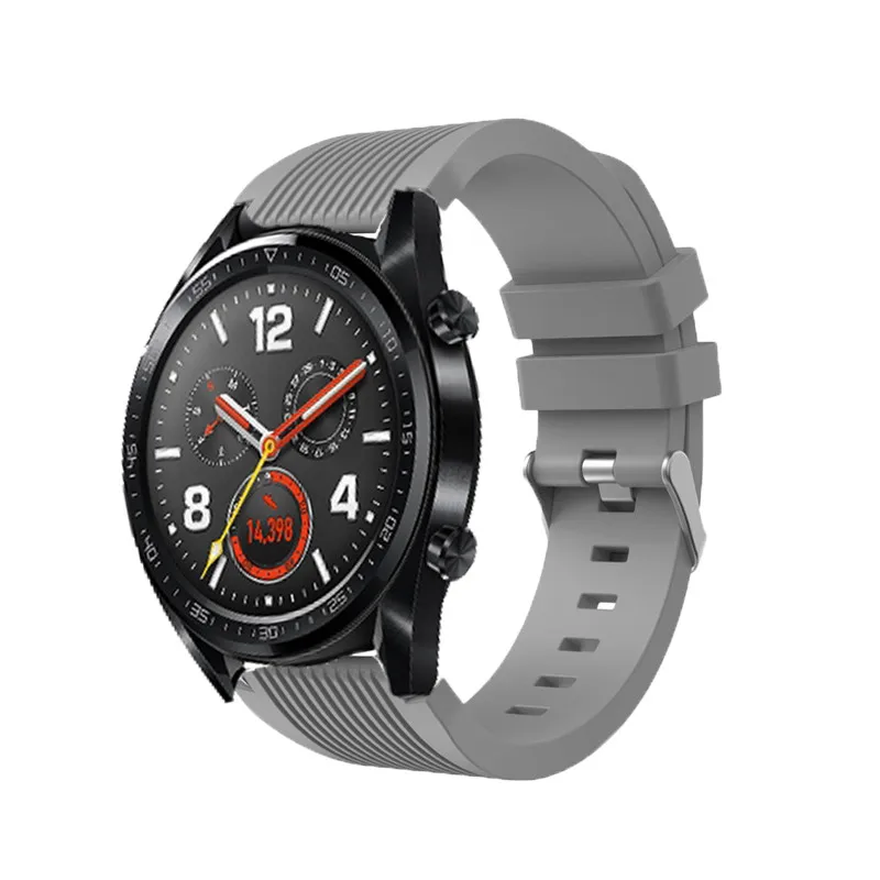 Новый 22 мм силиконовый ремешок для Huawei watch GT/Honor Magic/Samsung Galaxy Watch 46 сменный Браслет