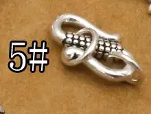 Style 5 925 серебряные ювелирные изделия Крюк стерлингового серебра ювелирные изделия хлопки чистого серебра DIY Ювелирные изделия S крюк - Цвет: Style 5