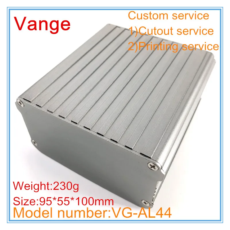 1pcs/lot sand blasting industry extrusion aluminum distribution box 6063-T5 diy housing 95*55*100mm for mixer equipment | Обустройство