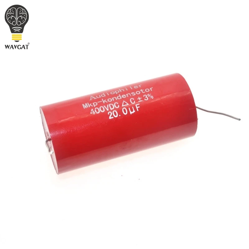 2 шт. 400VDC 20 мкФ красный Tubulor общий конденсатор Audiophiler MKP осевая муфта для HIFI аудио