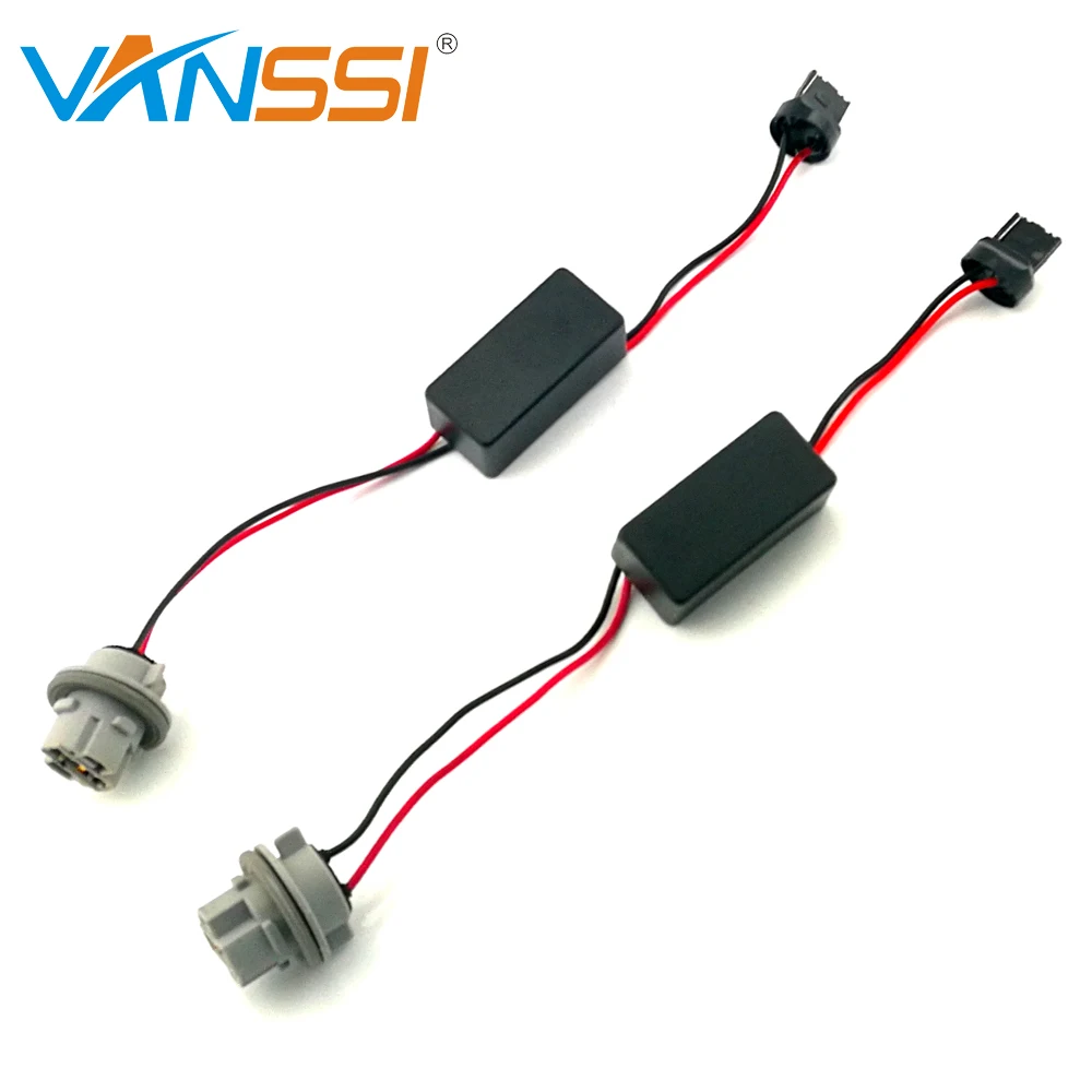 VANSSI 2Pcs T20 7440 7440NA W21W WY21W Canbus Error Free Resistor Decoder Warning Canceller For LED Turn Signal Bulb | Автомобили и