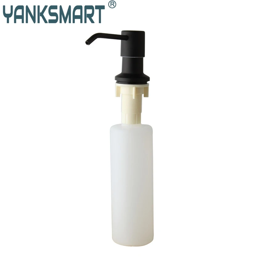 Кухонный дозатор для жидкого мыла YANKSMART черный с бронзой 5155B|dispenser plastic|dispenser soapdispenser sink |