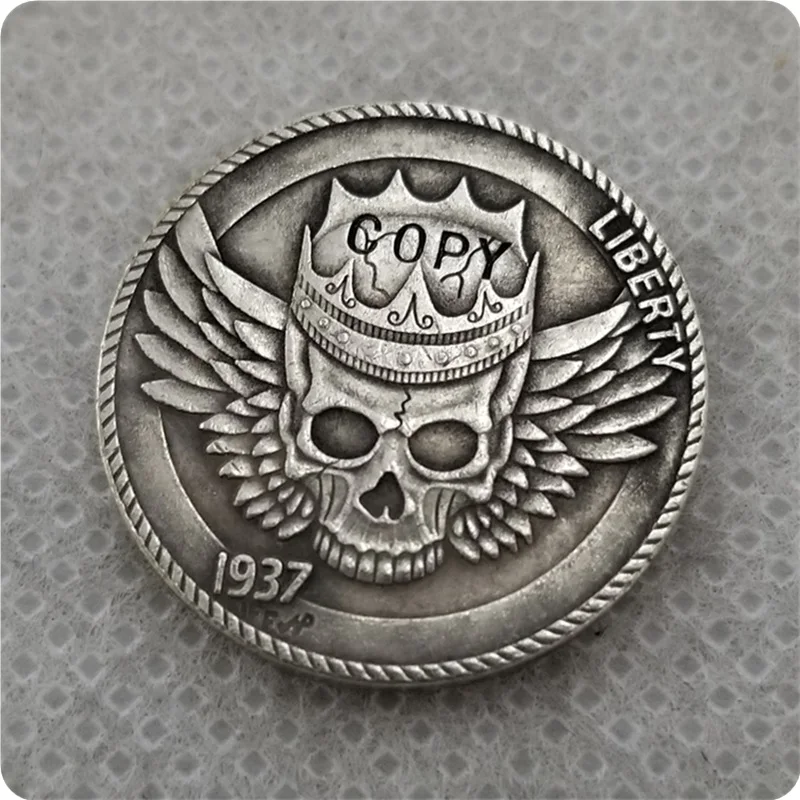 Hobo Coin_Type # 63_1937 S с гравировкой в виде американского бруска из никеля никелевые