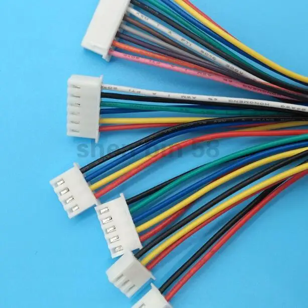 10 шт. XH2.54 JST 2 54 мм Шаг 2pin 3pin 4pin 5pin 6pin 7pin 8pin вилка соединителя с проводом кабель 20 см