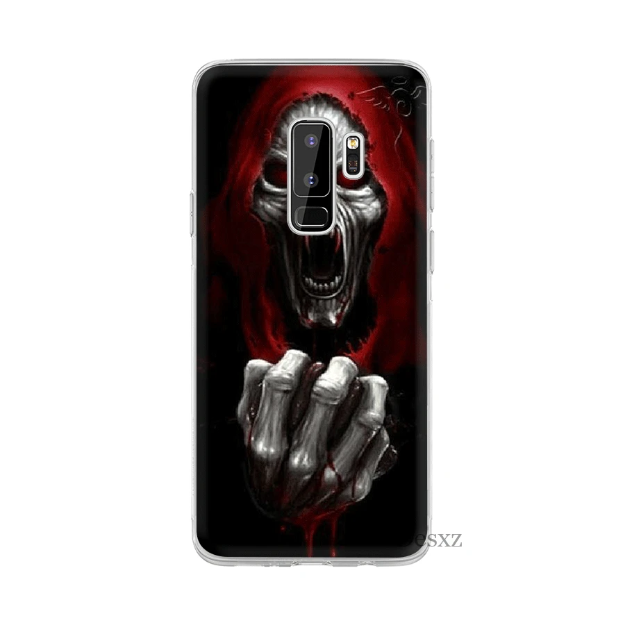 Чехол Desxz Death Skull для Samsung Galaxy A3 A5 A6 A7 A8 A9 A10 A30 A40 A50 A70 защитный чехол|Чехлы-накладки| |