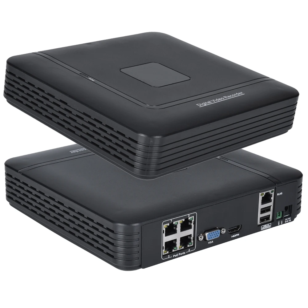 

Видеорегистратор Hamrolte IEEE802.3af, 4 канала, 5 Мп, 48 В, POE