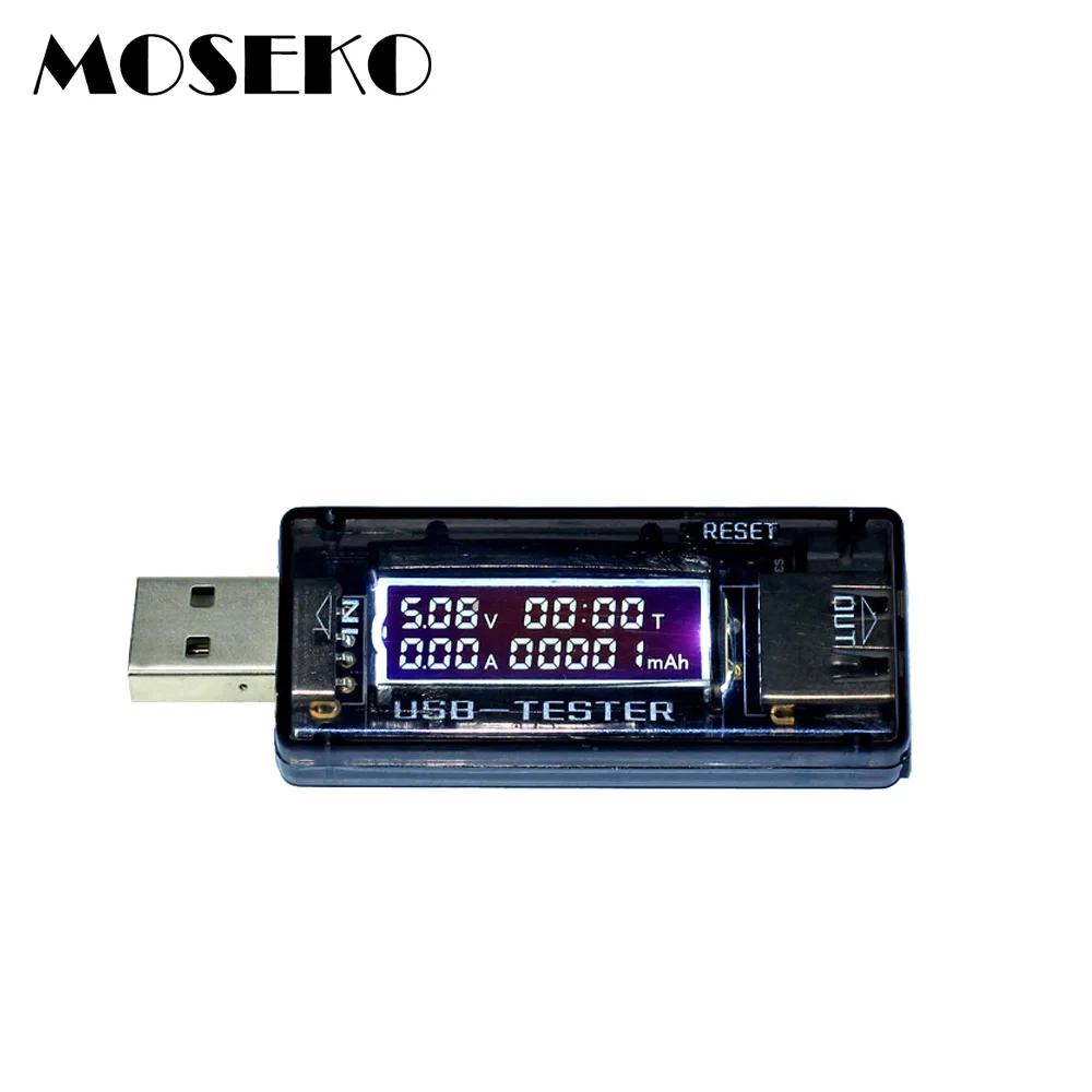 

MOSEKO 3 in 1 Electronic Current Voltage Capacity Tester Detector Mobile Power Bank USB Volt Current Meter USB Charger Doctor