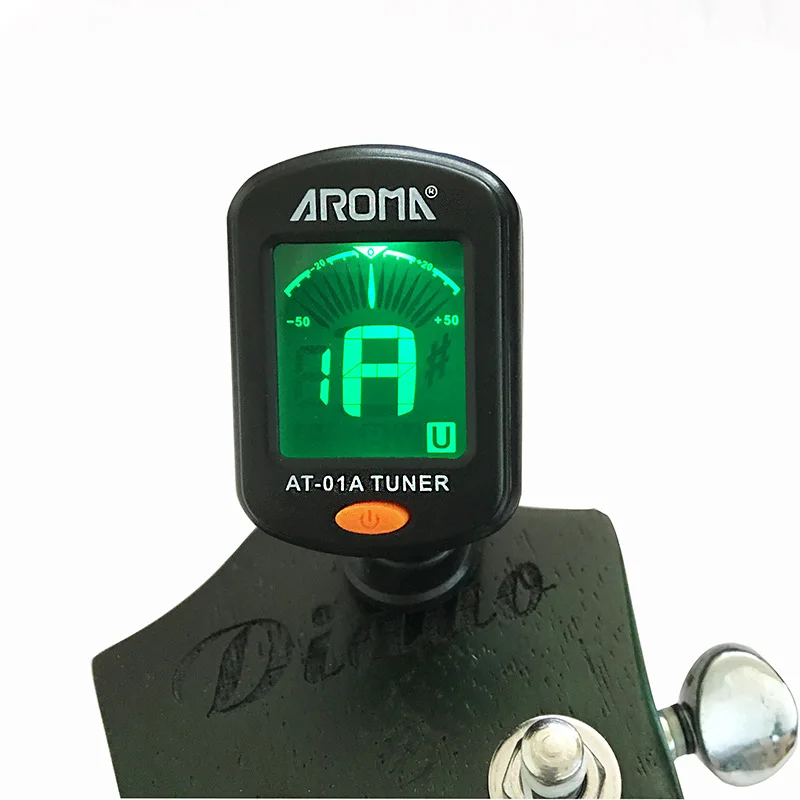 Тюнер для акустической гитары Aroma укулеле скрипка бас-тюнер многофункциональный