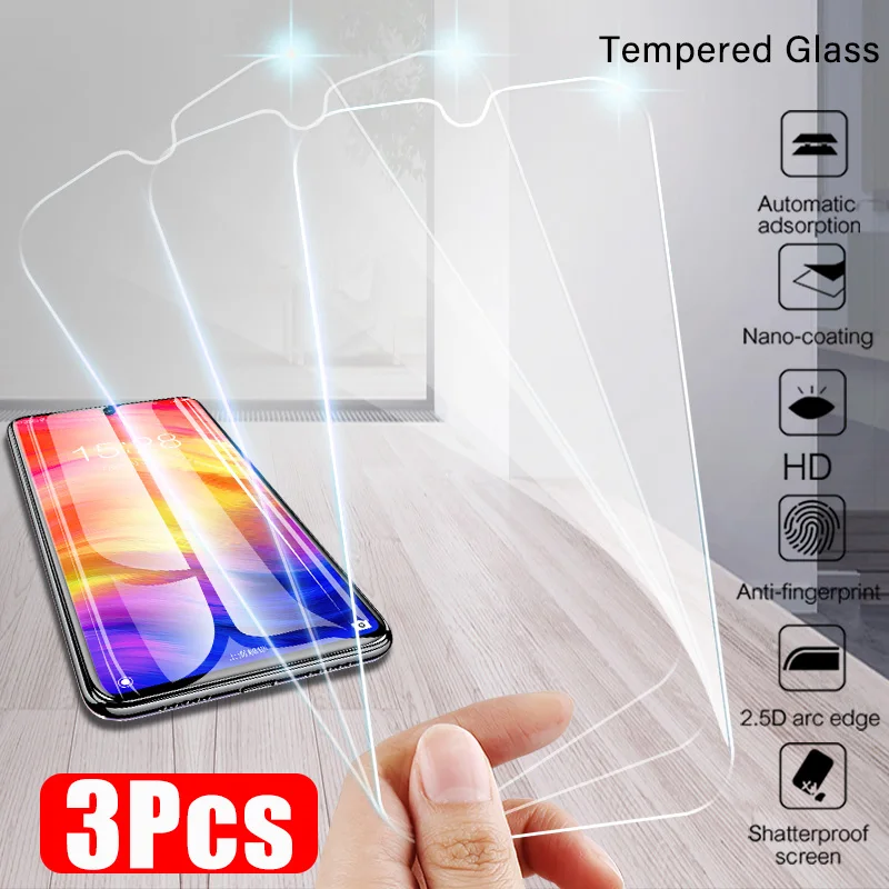 Защитное стекло для Xiaomi Redmi 8A 6A 6 S2 K30 K20 10X Note 8 Pro 8T 4 4X 4A 3 шт.|Защитные стёкла и плёнки
