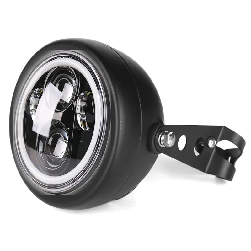5,7" 40 Вт Светодиодный фонарь 5 3/4 дюймов фары для мотоцикла Harley Honda Shadow Kawasaki Vulcan Suzuki