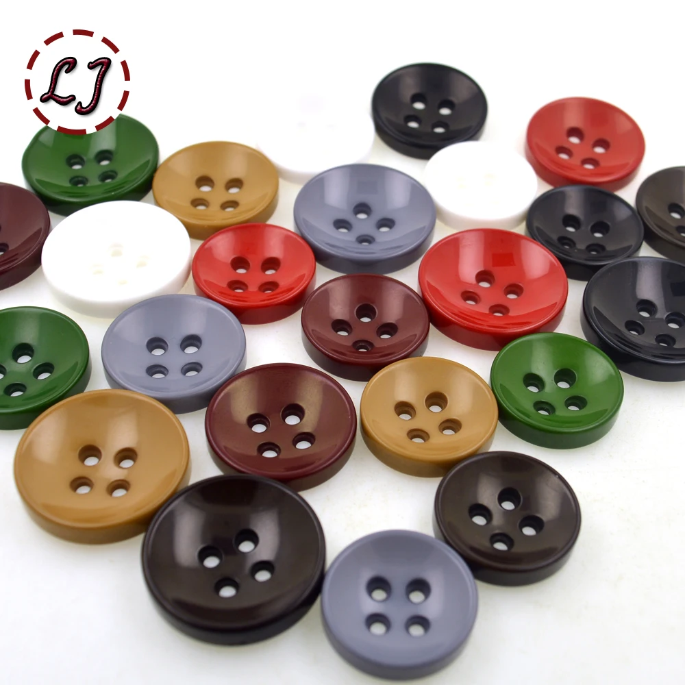 Пуговицы полимерные большого размера с четырьмя отверстиями 10 шт./лот|resin buttons|sewing
