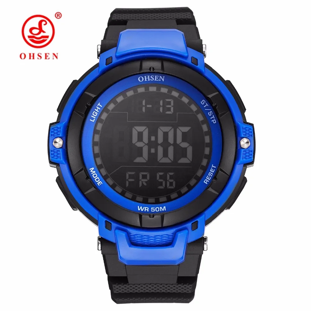 Новые Horloge модные Лидирующий бренд OHSEN светодиодные цифровые часы мужские