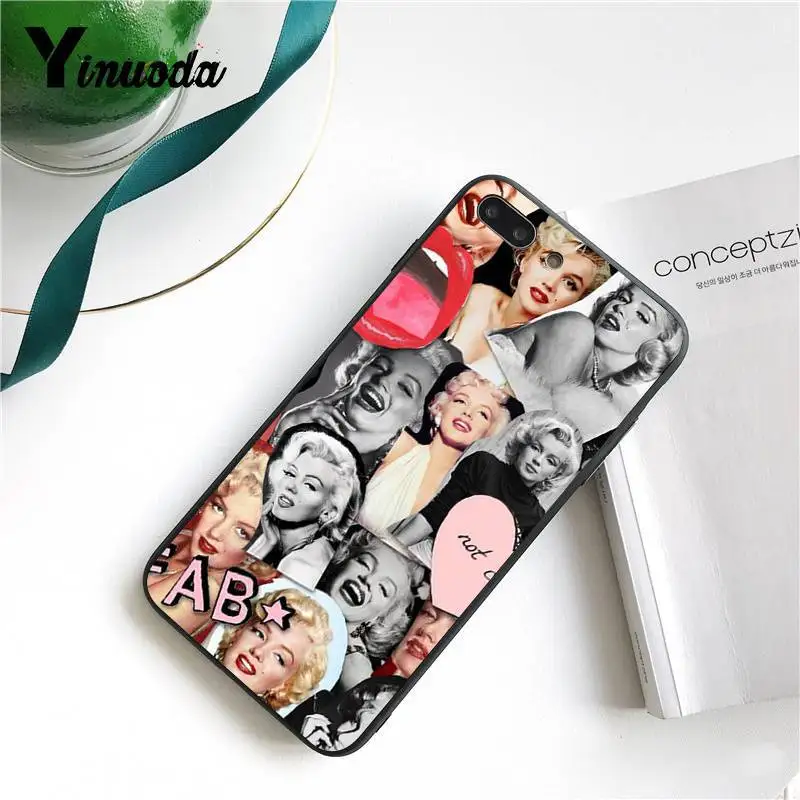 Yinuoda Мэрилин Монро с котом на заказ фото мягкий чехол для телефона для iPhone 8 7 6 6S 6Plus X XS MAX 5 5S SE XR 11 11pro 11promax