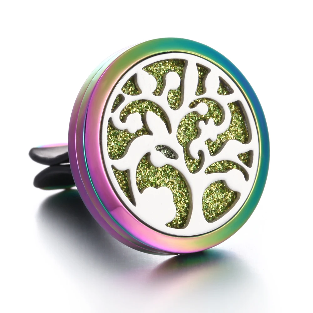 Aromatherapy Jewelry Car Air Freshener Tree of Life Paw Magnetic Essential Oil Diffuser Vent Clip Aromatherapy Perfume Locket