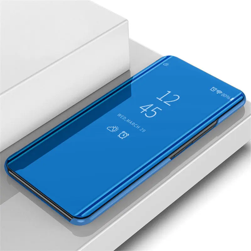 Роскошный откидной Чехол для телефона OnePlus 6T 5T 7 гальваническое зеркало