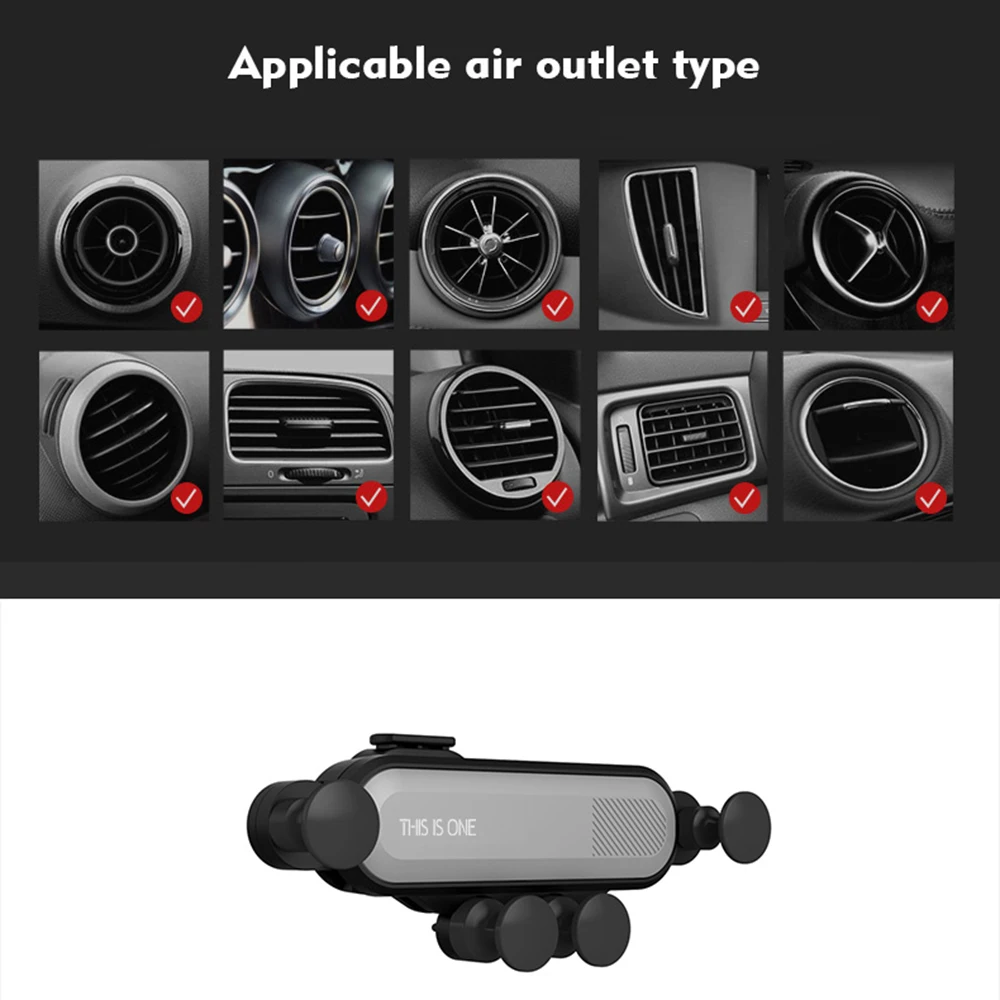 

Универсальный держатель для мобильного телефона Горячая Распродажа Новый автомобильный держатель телефона на вентиляции гравитационный ...