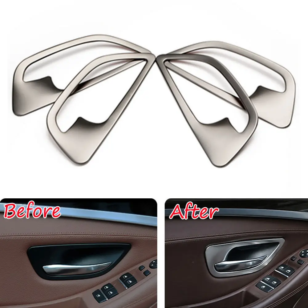 

4 шт., декоративная накладка на дверную ручку автомобиля для bmw 5 series F10 2011-2016