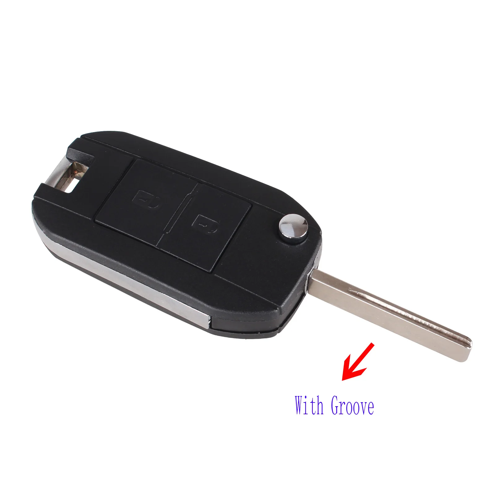 Dandkey Складной автомобильный флип брелок для Citroen C2 C3 Xsara 307 107 607 407 с двумя