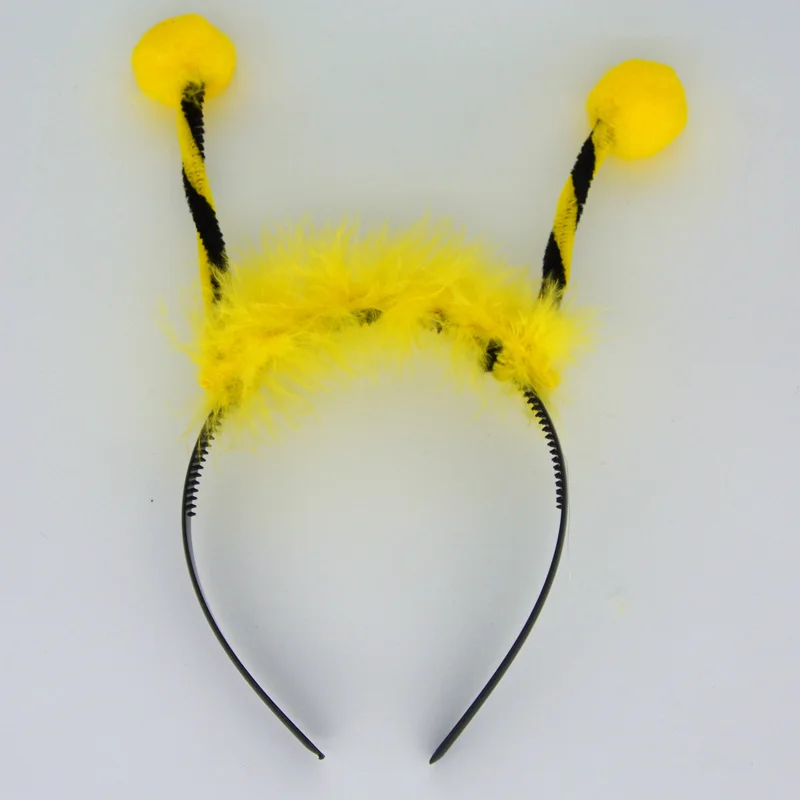 Red Yellow Antenna Bee Cosplay Animal Headbands Kids Adulst Hairbands Carnival Party home decor wedding birthday|headband for kids|headband