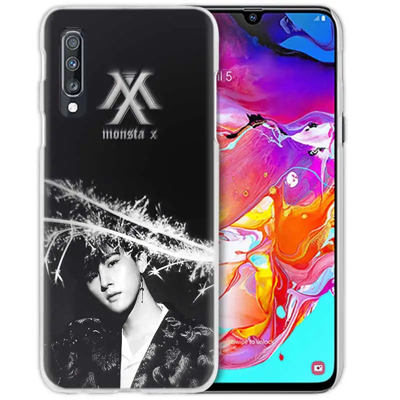 12 Монста х KPOP мальчик группа чехол для samsung Galaxy M40 A50 A80 A70 A60 A40 A30 A20e A10 J4 J6 плюс J8 S10e жесткий чехол из ПК для телефона - Цвет: 12