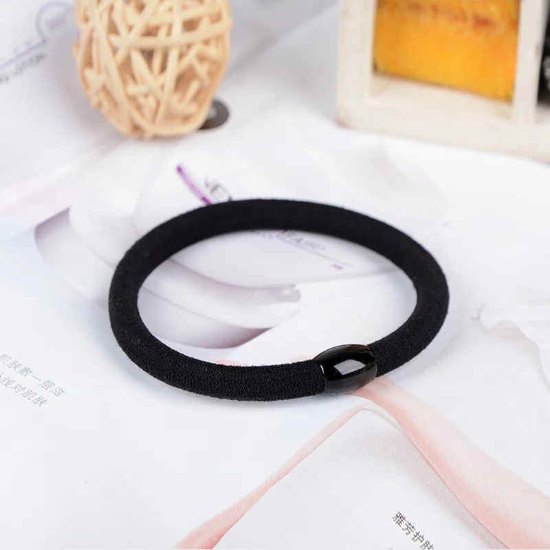 2 ШТ. Украсить Перечеканке Студентка Черный Строка Круг Волос Темперамент