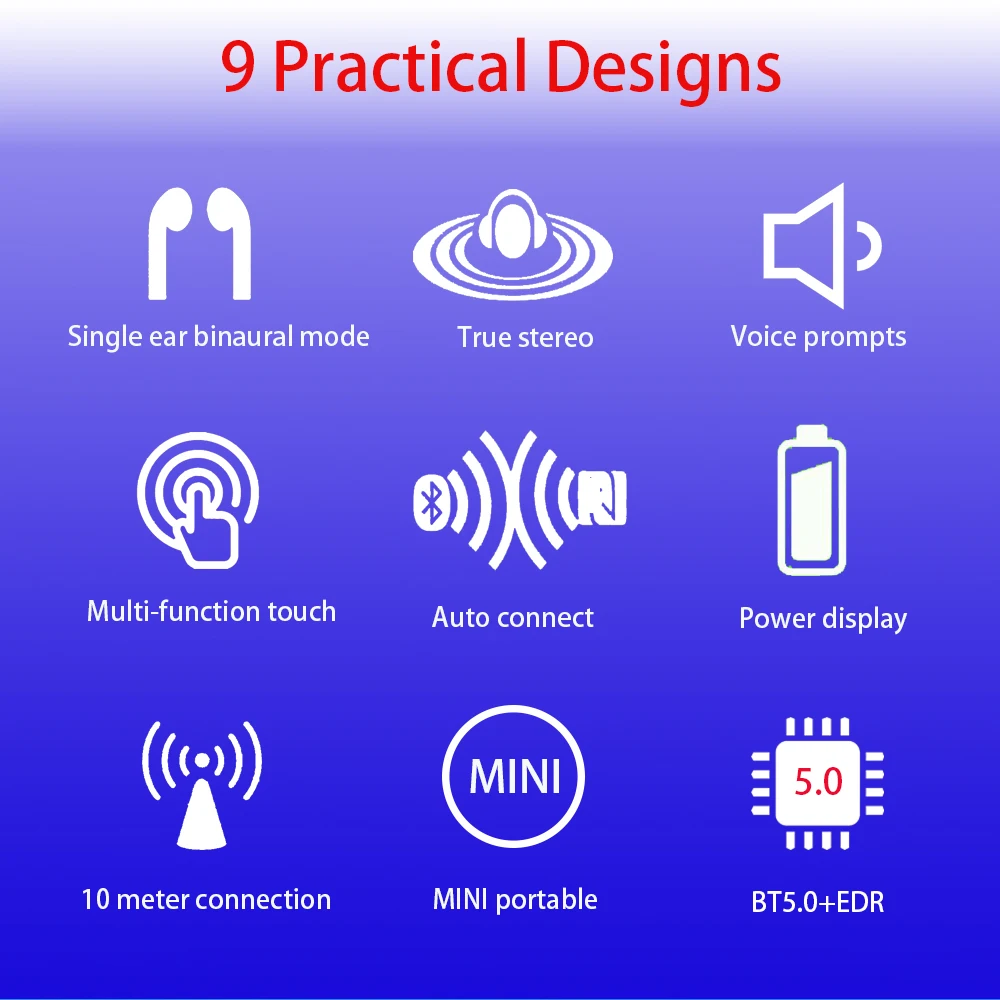 I 12 tws Bluetooth мини наушники 5,0 гарнитура беспроводная гарнитура беспроводные стерео наушники с зарядной коробкой PK tws i30 i80 lk te9