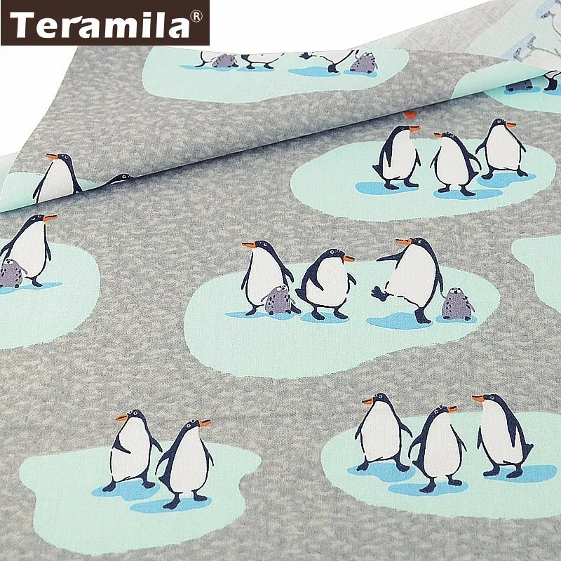 50cmx160cm Teramila ледяные животные дизайн текстиль постельное белье из саржи DIY лоскутное Telas швейный материал ХЛОПОК стеганая ткань Tissu 6 шт./лот - Цвет: 50cmx160cm