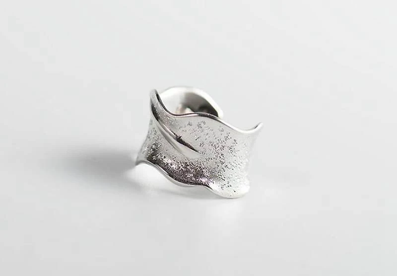 White Gold Ruifan, 3 цвета, 925 пробы, серебряные, регулируемые кольца для женщин, большие, широкие кольца, кольца для пальцев, для мужчин, специальное, Открытое кольцо, Ringen YRI066 - Цвет камня: White Gold