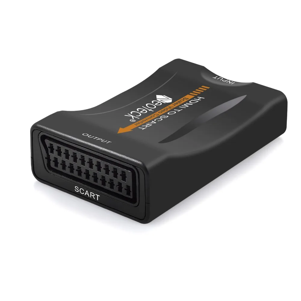 ESYNiC 1080P 1 3 HDMI к SCART конвертер цифровой аналоговый сигнал адаптер подходит NTSC PAL для