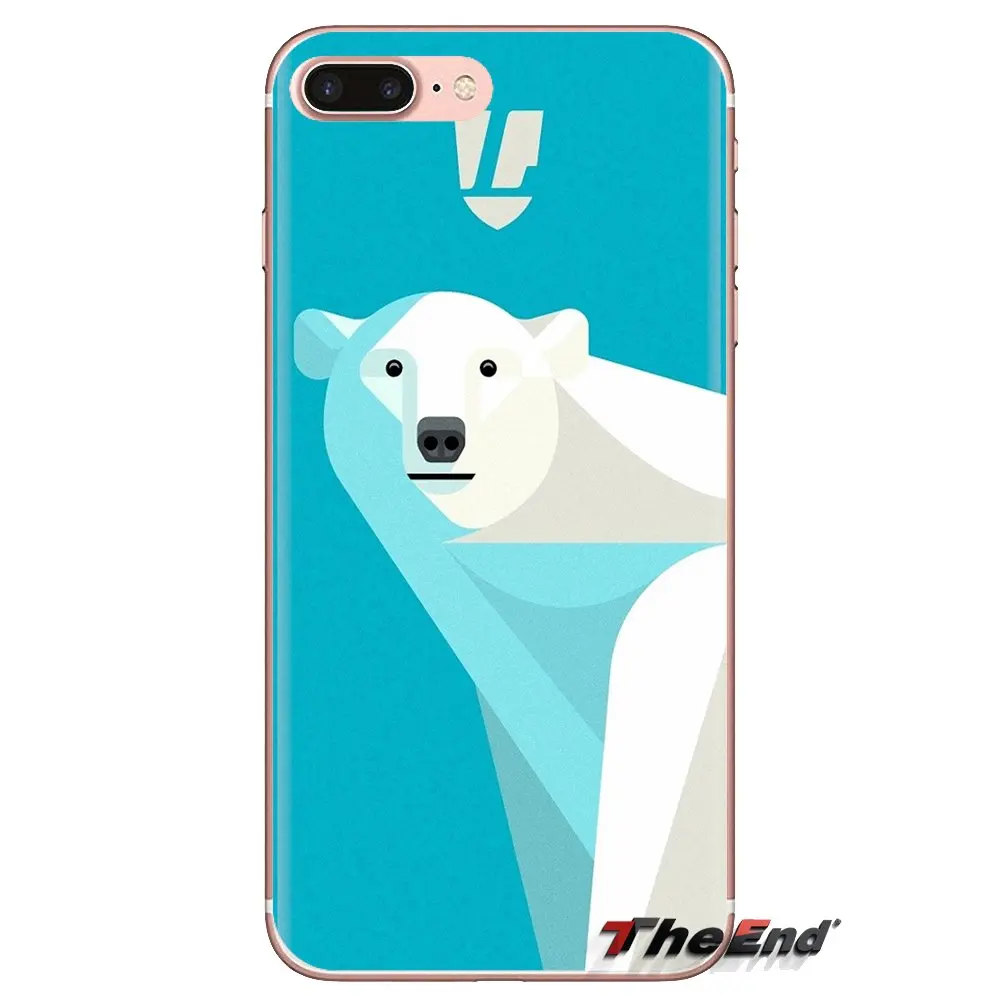 For Huawei G7 G8 P7 P8 P9 P10 P20 P30 Lite Mini Pro P Smart Plus 2017 2018 2019 lovely white polar bear Silicone Phone Skin Case |