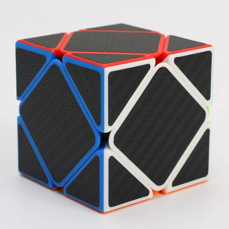 ZCUBE скошенная наклейка из углеродного волокна скоростной волшебный куб