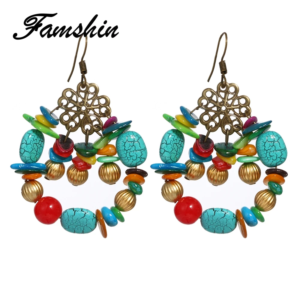 FAMSHIN милые Bijoux (украшения своими руками) в богемном стиле с золотисто-Цвет стразы