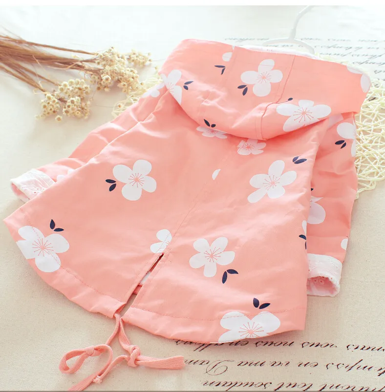 Весна осень 2017 пальто принцессы для девочек пылезащитное хлопковая модная