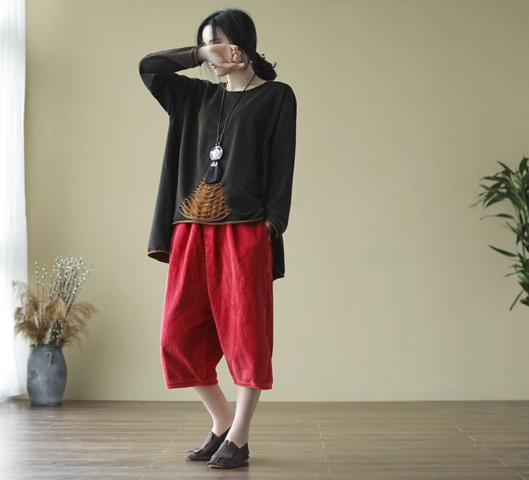 2018 новый хлопок и лен в винтажном стиле Универсальные женские весенние осенние