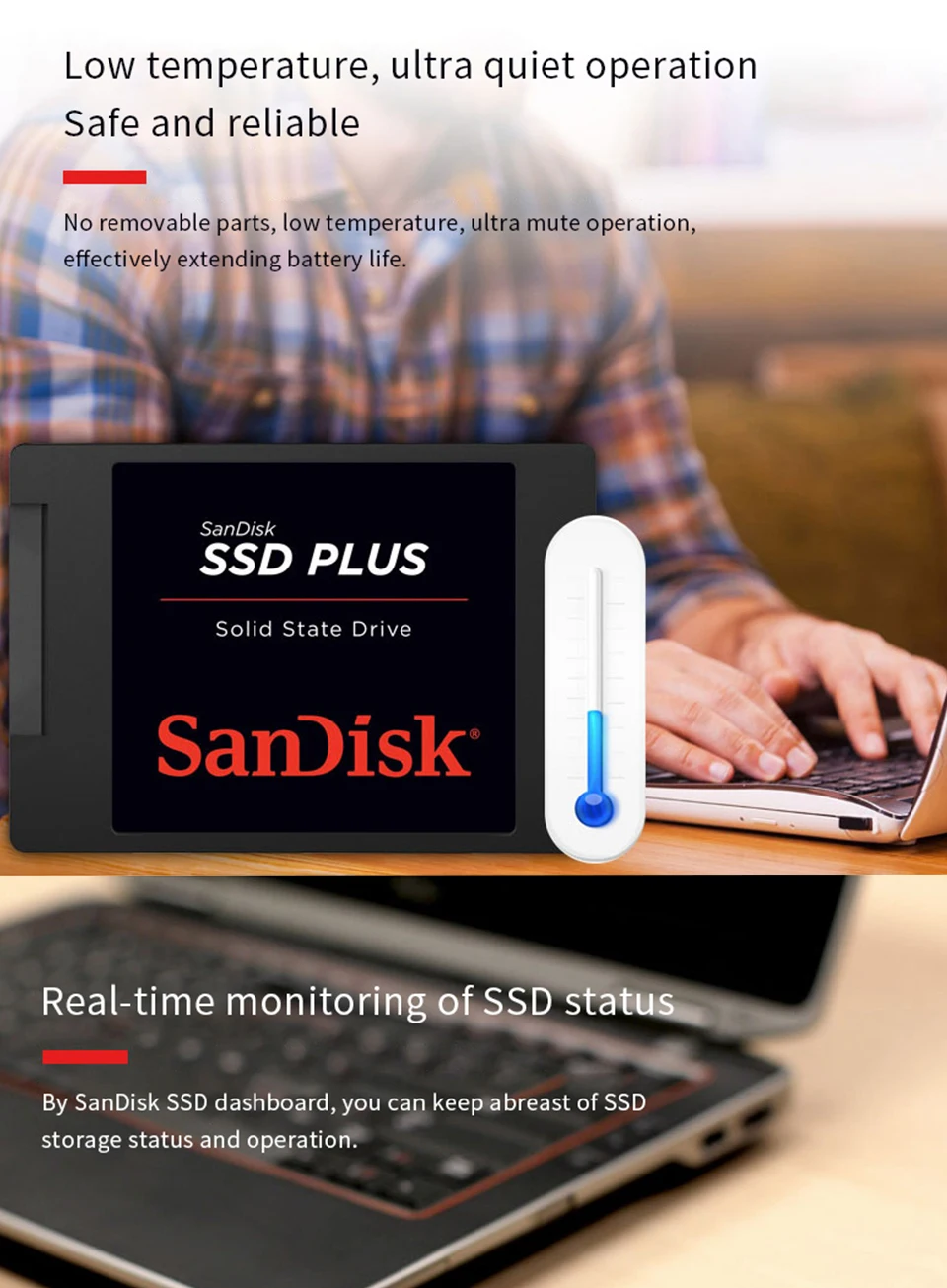 Sandisk SSD Plus Внутренний твердотельный жесткий диск SATA III 2," 120 GB 240GB 480GB ноутбук твердотельный диск SSD
