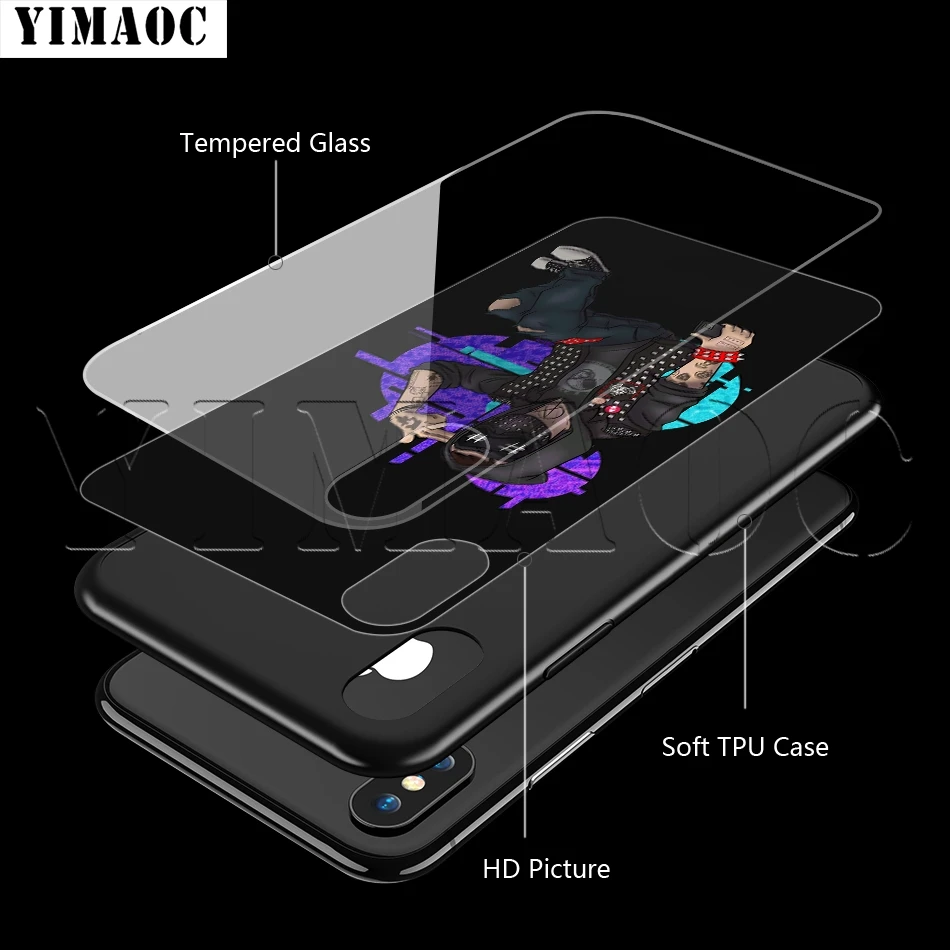 Чехол YIMAOC из закаленного стекла для iPhone 11 Pro XS MAX XR X 8 7 6 6S Plus|Бамперы| |