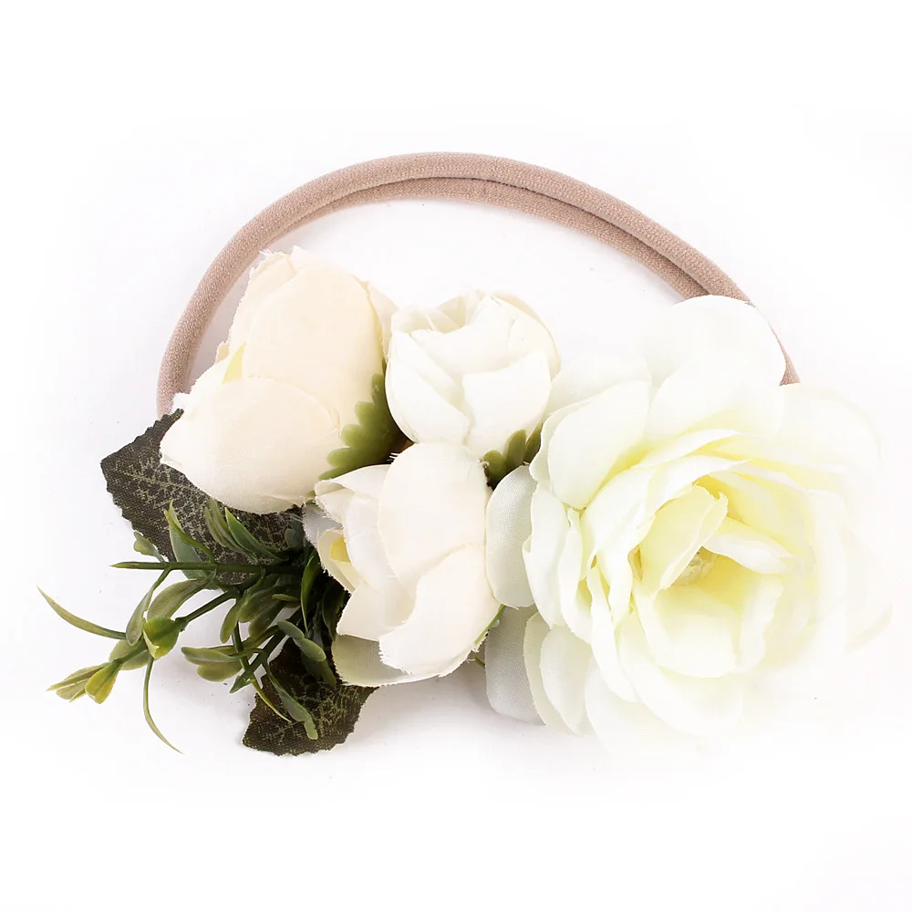 Новинка летние повязки для волос повязка на голову с цветами новорожденных