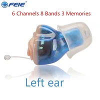 6 channel digital hearing aid invisible feie digital hearing aids headphone amplifier s 16a adjustable tone voice drop shipping
