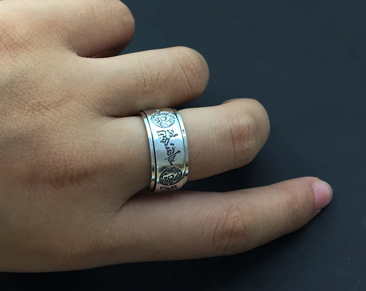 Мужское кольцо из серебра 925 пробы с широким ремешком|wide band ring|band rings925 ring |