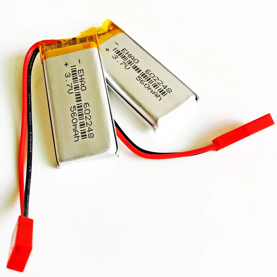 10 шт. 602248 3 7 V 560mAh батарея JST SYP 2 pin литий полимерный LiPo перезаряжаемые ячейки для Mp3