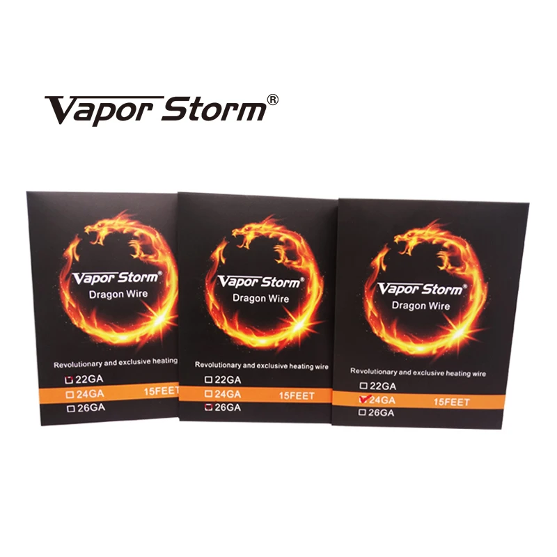 Vapor Storm провода Дракон 22GA/24GA/26GA анти карбоновый слойный провод с яркой